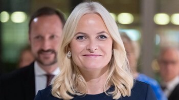 La princesa heredera Mette-Marit visita