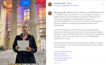 Camila Rojas afirmó que actuó para ejercer la protección de los derechos de los niños - crédito @camirojas_g/Instagram