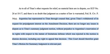 El acuerdo sobre los términos