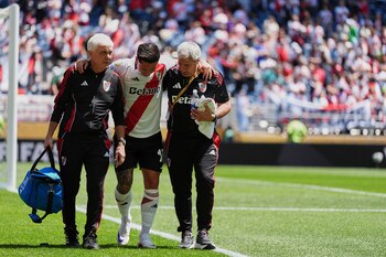 Sebastián Driussi se retiró dolorido