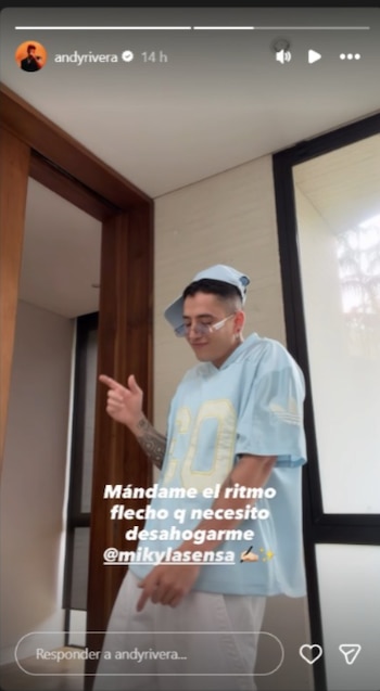 Andy Rivera compartió frases en redes sociales que los seguidores vincularon al anuncio del embarazo de Lina Tejeiro - crédito @andyrivera/ Instagram