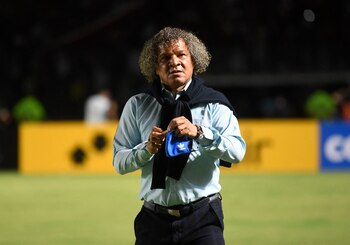 Soccer Football - Libertadores - Qualifying round - Fluminense v Millonarios - Estadio Sao Januario, Rio de Janeiro, Brazil - March 1, 2022 Millonarios coach Alberto Gamero before the match Pool via REUTERS/Mauro Pimentel