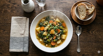 La acelga fresca es una fuente destacada de vitamina K, fibra y minerales, ideales para una dieta balanceada - crédito Visuales IA Infobae - Gemini