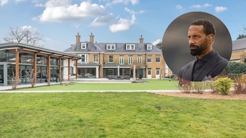 Tres garajes y un jardín de 8 hectáreas: cómo es la lujosa mansión que Rio Ferdinand pone a la venta en Reino Unido