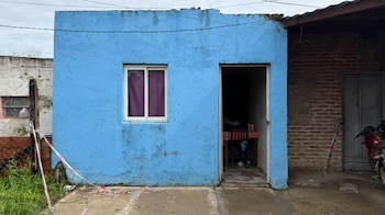 La vivienda del barrio Reyes, en San Justo, donde fue hallado muerto Izan Aguirre
