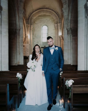 Una postal del casamiento de