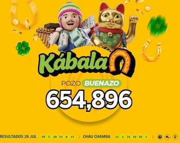 Kábala del 28 de julio: revisa aquí la combinación ganadora y el pozo millonario. Captura: América Televisión.