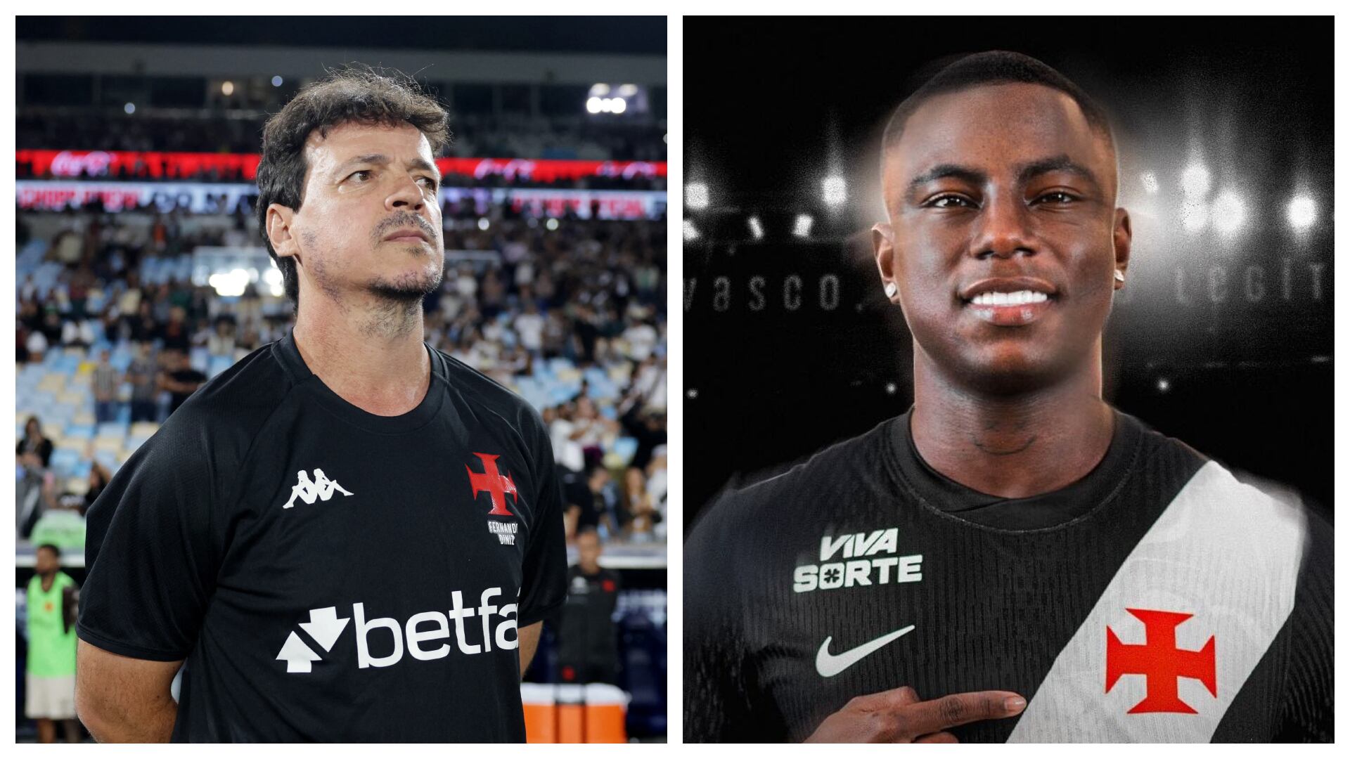 El técnico de Vasco da Gama resaltó el juego de Marino Hinestroza en los tres partidos disputados con Vasco da Gama - crédito Reuters/@VascodaGama
