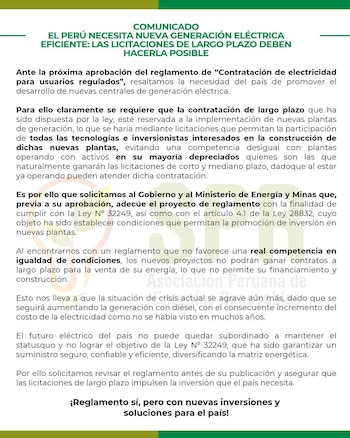 Asociación Peruana de Energías Renovables - SPR
