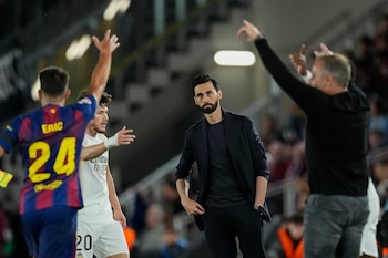 El técnico del Real Madrid, Álvaro Arbeloa. (EFE/Enric Fontcuberta)