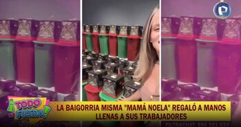 Alejandra Baigorria celebra la Navidad con sus trabajadores: Canastas, electrodomésticos y un gran banquete. (Captura: Todo se Filtra)