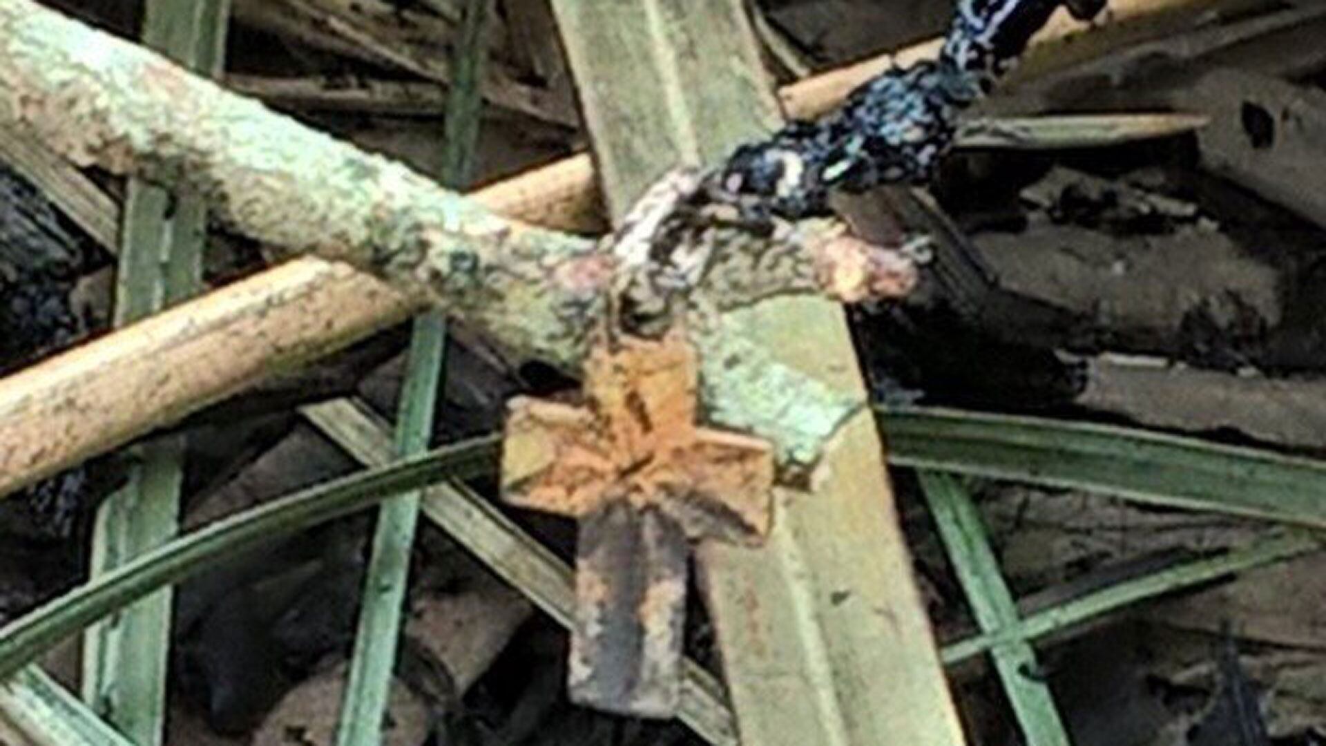 Roberto Fernández Montes fue identificado por una cruz de metal