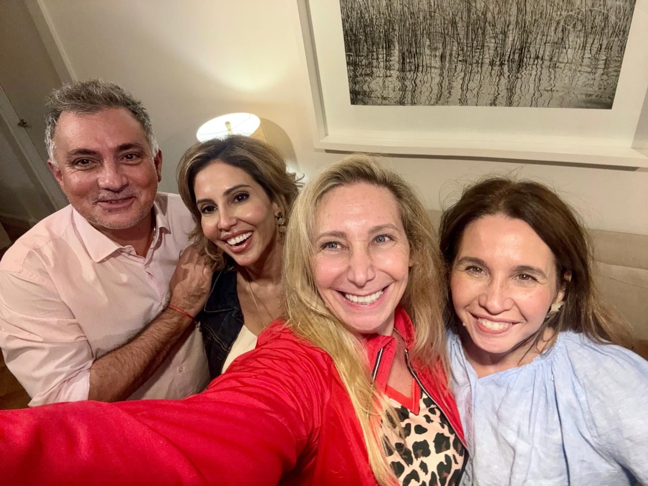 Karina Milei junto a Sebastián Pareja, Romina Diez y Pilar Ramírez (X: @SPareja_)