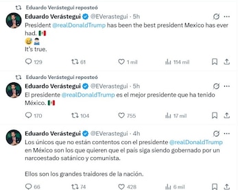 Eduardo Verástegui publicó diversos mensajes
