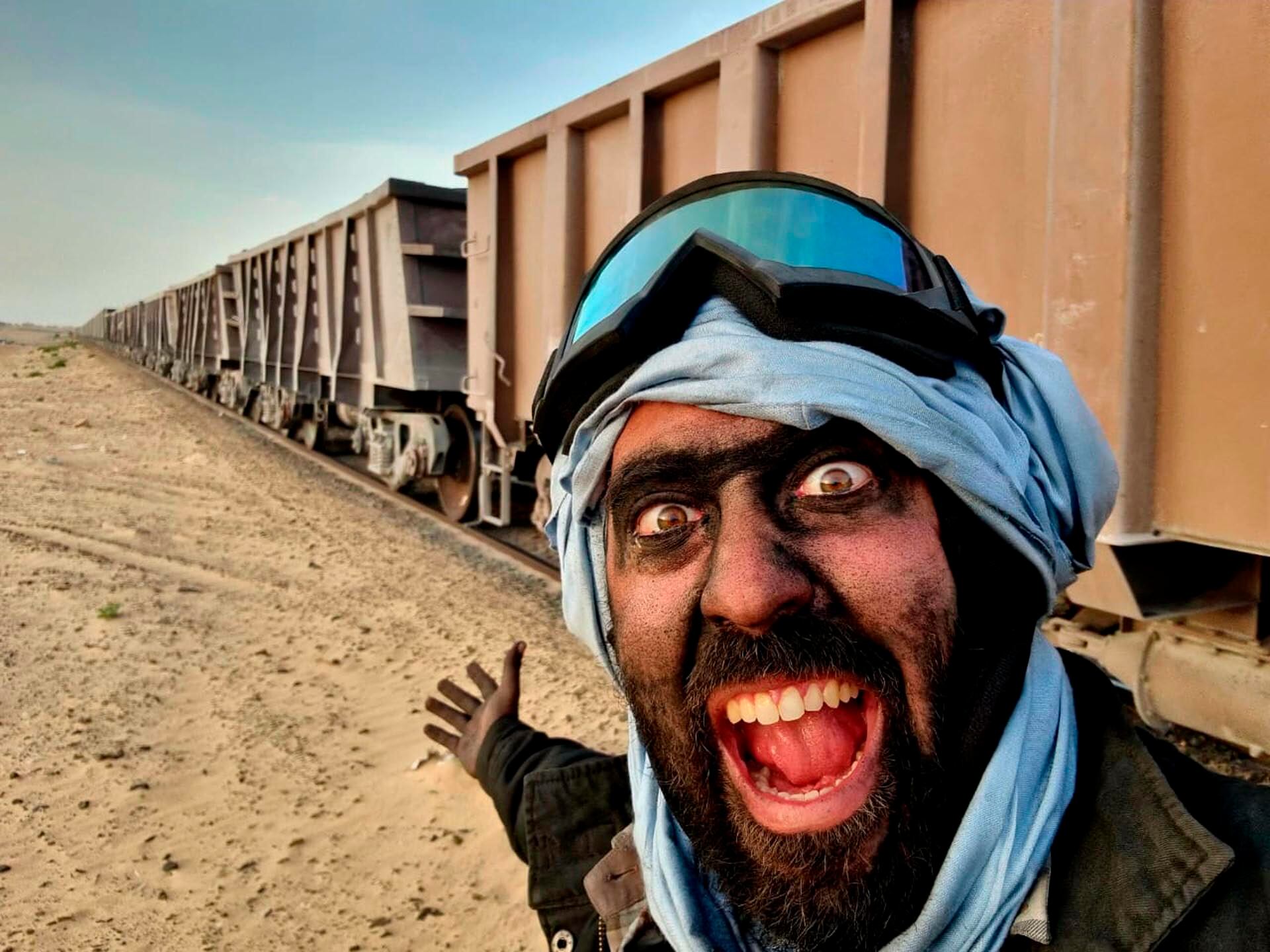 En Mauritania viajo en el tren más peligroso del mundo.