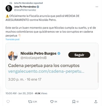 Publicación Jota Pe Hernández