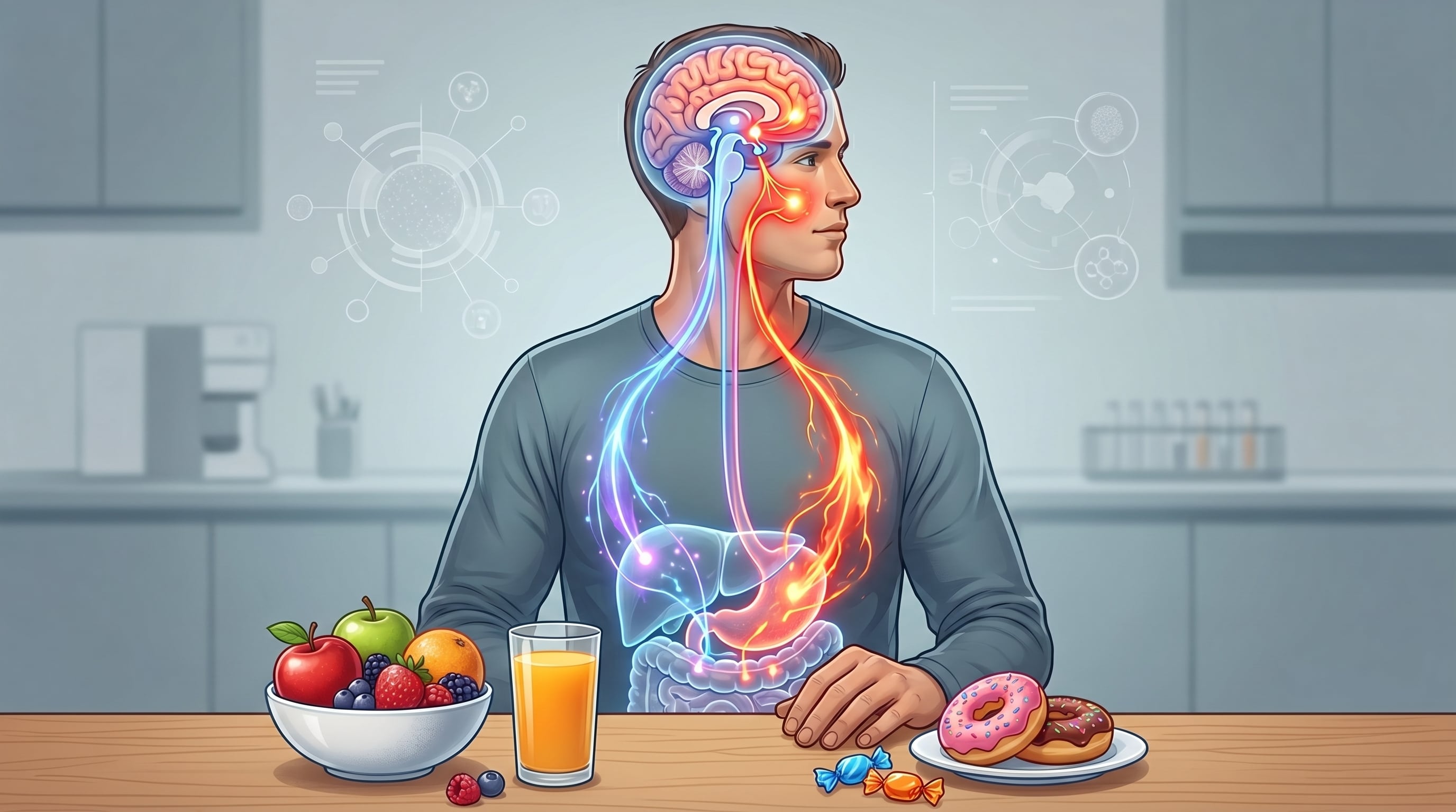 No todas las calorías son iguales: Glucosa y fructosa activan rutas distintas en el cerebro