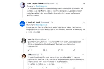 Propuesta vías terciarias Petro