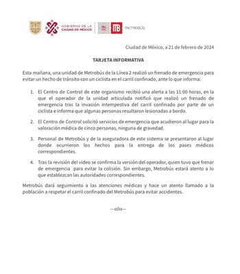 Hay información preliminar que señala
