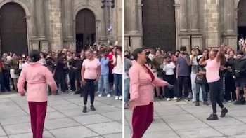Mujeres de la tercera edad se unen a la tendencia de la “chaviza” y protagonizan batalla de ‘farmear aura’ en Guadalajara