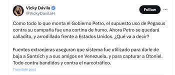 La periodista Vicky Dávila criticó