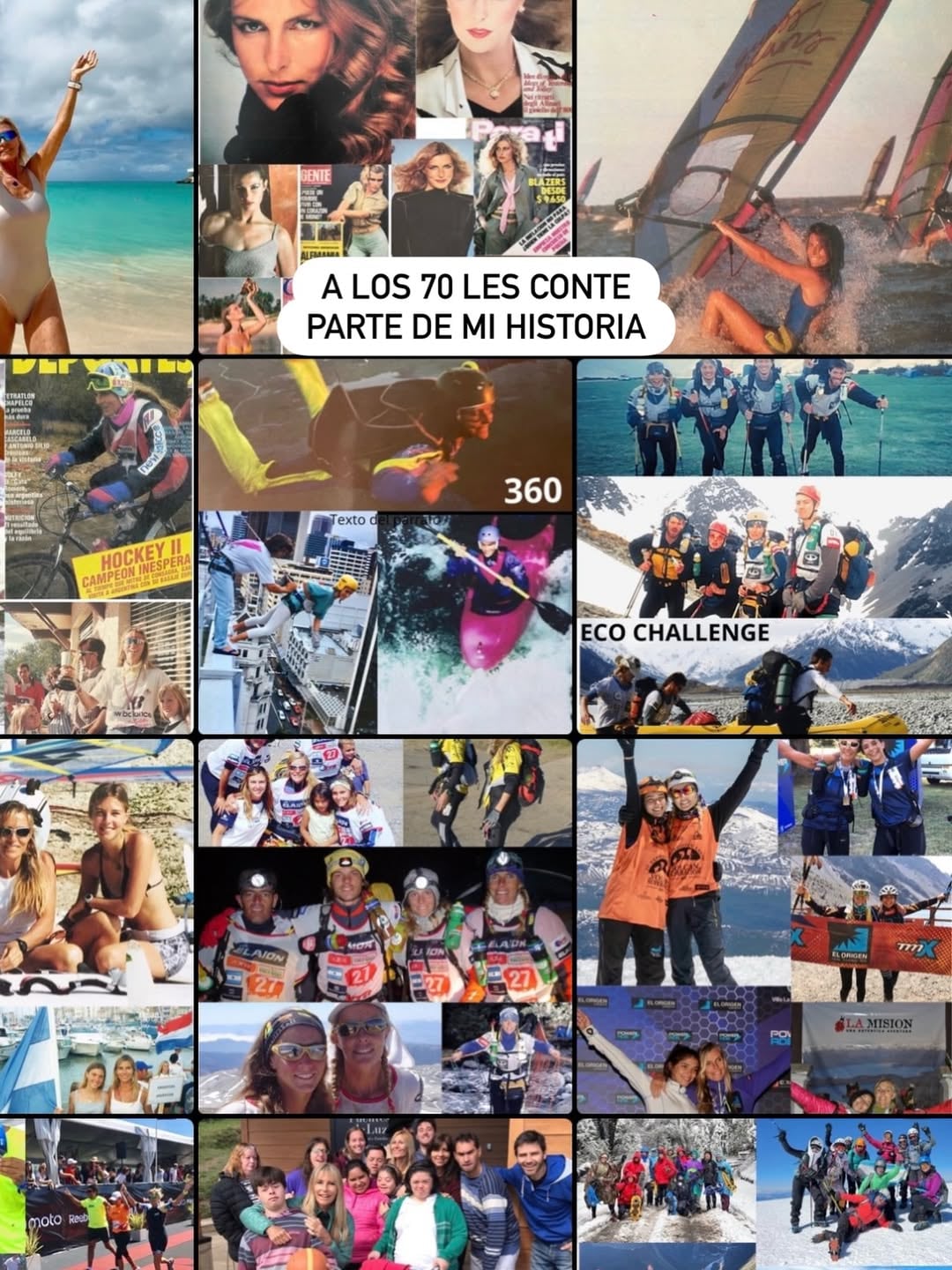 Las imágenes compartidas por Virginia Elizalde en sus redes sociales incluyeron deportes, naturaleza y momentos familiares, reivindicando una vejez activa y positiva