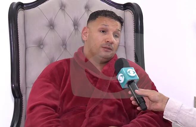 El Betito Suárez, líder de una banda narco de Uruguay (Captura Subrayado/Canal 10)