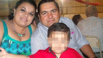 María Alejandra y Claudio, junto