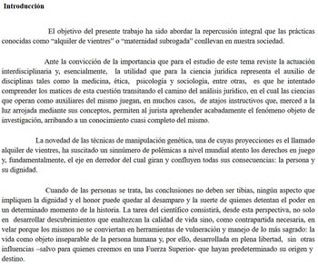 Texto publicado por una jurista