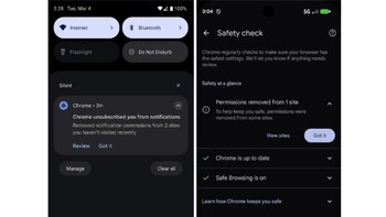 Chrome notificará a los usuarios de Android cuando se hayan cancelado automáticamente determinadas notificaciones de sitios web.