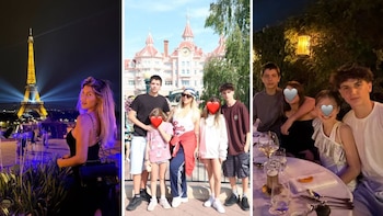 Las postales de las soñadas vacaciones de Wanda Nara con sus hijos en París: visita a Eurodisney y paseos por la Torre Eiffel
