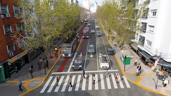 Dos importantes avenidas de la ciudad de Buenos Aires cambiarán de sentido por la llegada del trambus