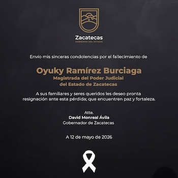 El gobernador de Zacatecas, David Monreal, expresó sus condolencias a través de redes sociales. (Crédito: facebook | David Monreal Ávila)