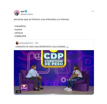 La ex participante de Cuestión