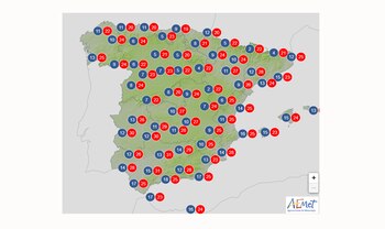 Pronóstico de las temperaturas mínimas