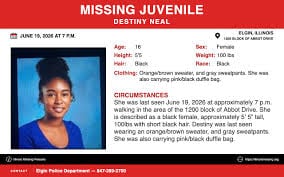 Destiny Neal, una joven de 16 años, fue hallada muerta en el río Fox de Illinois dos días después de haber sido reportada como desaparecida