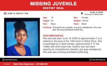 Destiny Neal, una joven de 16 años, fue hallada muerta en el río Fox de Illinois dos días después de haber sido reportada como desaparecida