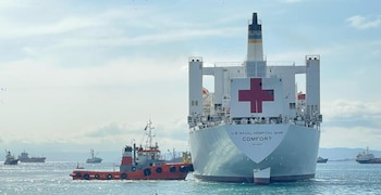 El USNS Comfort visitó Ecuador