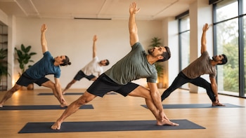 Yoga para hombres: la tendencia que gana fuerza entre quienes buscan mejorar su condición física