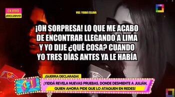Yiddá Eslava desmiente a Julián