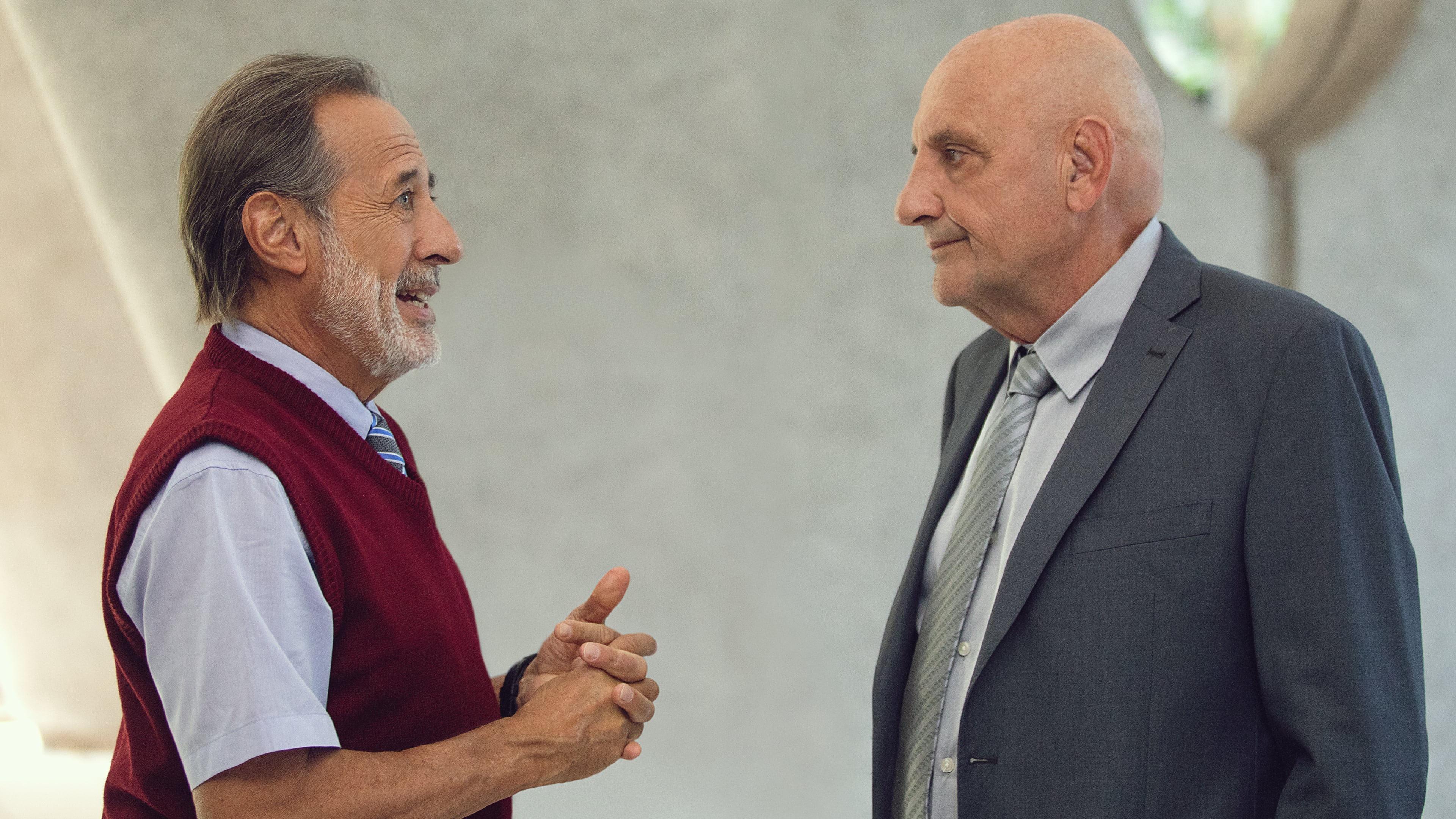 El Puma Goity junto a Guillermo Francella, en sus papeles del doctor Zambrano y Eliseo