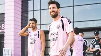 Las imágenes del regreso de Lionel Messi a los entrenamientos del Inter Miami tras su despedida de la selección argentina