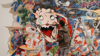 Adrien Brody muestra de arte