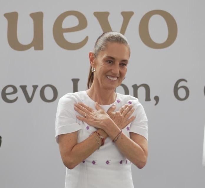 Claudia Sheinbaum es la figura política con mayor respaldo en Nuevo León