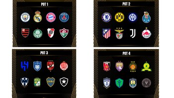 Los cuatro bombos del Mundial de Clubes 2025.
