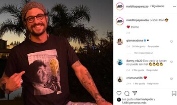 Daniel Osvaldo posó con una