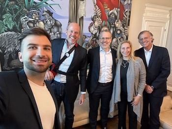 Karina Milei con Mauro Novelli,