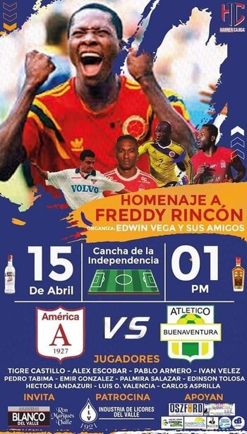 Partido en homenaje a Freddy Rincón