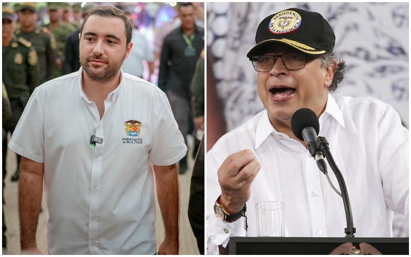 Yamil Arana, gobernador de Bolívar, le respondió al presidente Gustavo Petro, por la propuesta de un nuevo departamento para Colombia - crédito Gobernación de Bolívar - AP