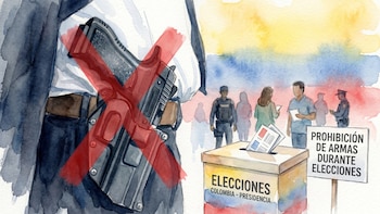 Se comnfirman horarios de restricción del porte de armas en Bogotá y Cundinamarca para la jornada electoral del 21 de junio